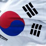 The flag of Korea Republic waving in the breeze