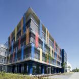 An external photograph of the building housing the Czech national library